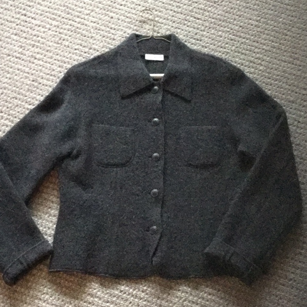 Ann Taylor worsted wool button down